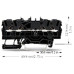 Durchgangs-Reihenklemme WAGO TOPJOB S 2.5mm² 24A 800V Push-in 4×1 TH35 schwarz - Pack à 100 Stück