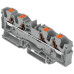 Durchgangs-Reihenklemme WAGO TOPJOB S 6mm² 41A 800V Push-in 4x1 TH35 grau/gelb - 25 Stück