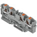 Durchgangs-Reihenklemme WAGO TOPJOB S 6mm² 41A 800V Push-in 4x1 TH35 rot - 25 Stück
