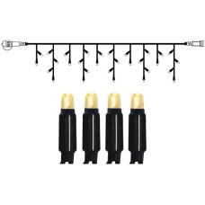 Lichterkette System 24 Extra 3x0.4m schwarz 1W 49 LED warmweiss