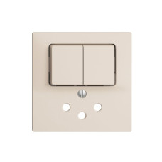 Frontset EDIZIOdue crema 60x60mm T12 mit Shutter