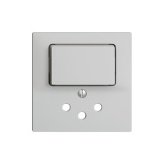 Frontset EDIZIOdue hellgrau 60x60mm T12 mit Shutter