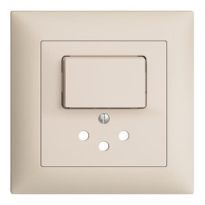 UP-Frontset EDIZIOdue crema 88x88mm T12 mit Shutter
