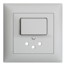 UP-Frontset EDIZIOdue hellgrau 88x88mm T12 mit Shutter