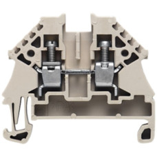 Durchgangs-Reihenklemme Weidmüller WDU N Schraubanschluss 4mm² 32A TS35 beige - 1 Stück