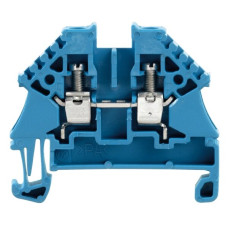 Durchgangs-Reihenklemme Weidmüller WDU N Schraubanschluss 4mm² 32A TS35 blau - 1 Stück