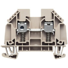 Durchgangs-Reihenklemme Weidmüller WDU Schraubanschluss 4mm² 630V 32A TS35 beige - 1 Stück