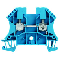 Durchgangs-Reihenklemme Weidmüller WDU Schraubanschluss 4mm² TS35 blau 10 Stück