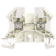 Durchgangs-Reihenklemme Weidmüller WDU Schraubanschluss 4mm² TS35 weiss - 1 Stück