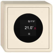 AP-Raumthermostat EDIZIO.liv SNAPFIX 230VAC 2A 4-30°C 74x74mm crema