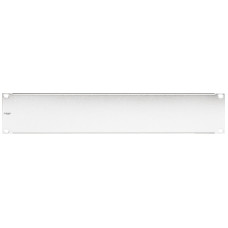 Blindplatte 19" Hager HMS 2HE Stahl vernickelt Blindplatte 19" Hager HMS 2HE Stahl vernickelt