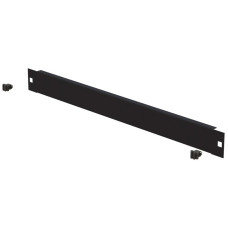 Blindplatte 19" Schnellverschluss 1HE Stahl schwarz