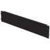 Blindplatte 19" Schnellverschluss 2HE Stahl schwarz