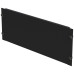 Blindplatte 19" Schnellverschluss 4HE Stahl schwarz