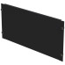Blindplatte 19" Schnellverschluss 5HE Stahl schwarz