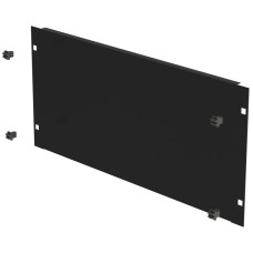Blindplatte 19" Schnellverschluss 5HE Stahl schwarz
