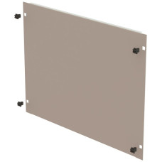 Blindplatte 19" Schnellverschluss 8HE Stahl grau