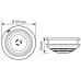 Rauchmelder ESYLUX Protector K 230V 48mm Ø106mm 3 Jahre Garantie weiss