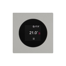 Raumthermostat EDIZIO.liv SNAPFIX 230VAC 2A 4-30°C 60x60mm hellgrau