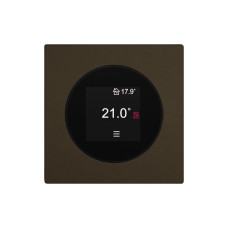 Raumthermostat EDIZIO.liv SNAPFIX 230VAC 2A 4-30°C 60x60mm umbra