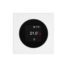 Raumthermostat EDIZIO.liv SNAPFIX 230VAC 2A 4-30°C 60x60mm weiss
