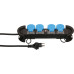 Steckdosenleiste MAX HAURI Construct Line 4xT13 5m 3x1.5mm² IP44 blau/schwarz