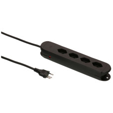 Steckdosenleiste MH Construct Line 4xT13 3m 3x1.5mm² IP20 schwarz - 1 Stück