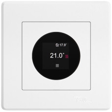 UP-Raumthermostat EDIZIO.liv SNAPFIX 230VAC 2A 4-30°C 96x96mm weiss