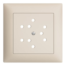 Frontset EDIZIOdue crema 88x88mm 3xT12 mit Shutter