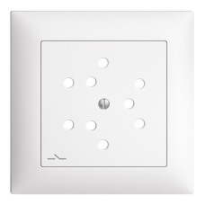 Frontset EDIZIOdue weiss 88x88mm 3xT12/1 mit Shutter