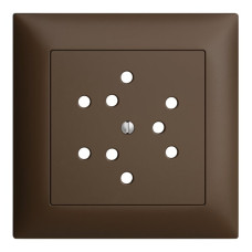 Frontset coffee 88x88mm 3xT12 EDIZIOdue mit Shutter