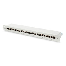 Digitus 19 Zoll CAT 6 Panel 24 Port 1HE geschirmt grau