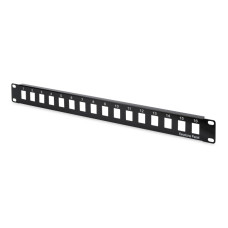 Digitus 19 Zoll Leerfeld für 16 ungeschirmte Keystone Module schwarz