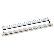 Panel ITplus 19'' 1HE leer für 24 Module weiss