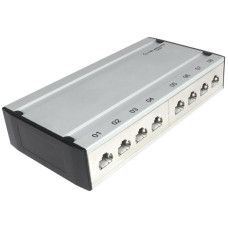 Patch box mini 8xRJ45 Kat.6 STP aluminiumgrau geschirmt