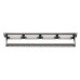 Patchpanel 19" Zoll Kat. 6 24 Port 1HE ungeschirmt schwarz