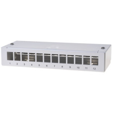 Patchpanel CeCoNet 12-Port Keystone leer