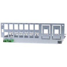 Patchpanel CeCoNet Hybrid 14(+2)-Port RJ45 Keystone 2xLC/d (2x)
