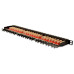 Patchpanel Digitus 19" Kat. 6A Klasse EA 24 Port 0.5HE geschirmt schwarz