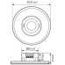 UP-Präsenzmelder ESYLUX PD-FLAT-L 360/8 RW BMS DALI-2 weiss