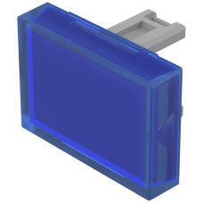 Druckhaube EAO31 15x21mm transparent blau