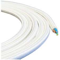 Textilkabel Elektrogros TDLR H03VV-F 3x0.75mm² LNPE weiss 50m - Preis pro Meter