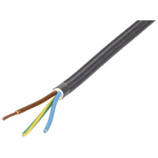 Textilkabel MH WIRE Polyester Kupfer blank Kl.5 3x1mm² 5m anthrazit