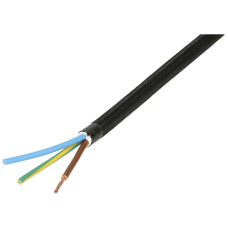 Textilkabel MH WIRE Polyester Kupfer blank Kl.5 3x1mm² 5m schwarz