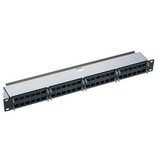 Rangierfeld 19" HD 1HE schwarz 48xLC-Duplex/MPO leer