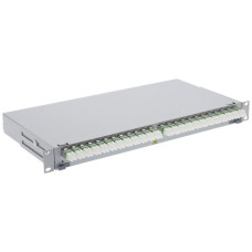 Rangierfeld LWL 19" FiberRack2 1HE 12xE-2000-Compact OM3/OM4
