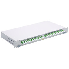 Rangierfeld LWL 19" FiberRack2 1HE 12xE-2000 Singlemode