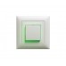 AP-Leuchtdrucktaster EDIZIOdue colore  A-R/1P, Seitenlinse mit LED Gelb/Weiss/Grün/Rot/Blau Orientierungslampe FX39