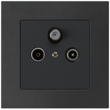 UP-Antennendose kallysto.pro R/TV/SAT schwarz KMP SAT