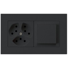 UP-Kombination kallysto.pro Gr.I-I horizontal 3xTyp 13+Schalter S3 schwarz KMP